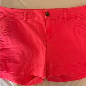 American Eagle Outfitters Bright Pink High Waist Shorts